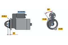 BOSCH 0001362041 — Стартер
