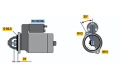 BOSCH 0001362600 — Стартер