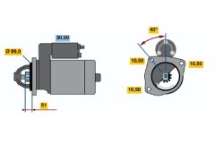 BOSCH 0001368028 — Стартер