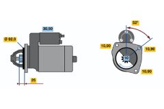 BOSCH 0001369023 — Стартер