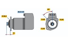 BOSCH 0001418001 — Стартер