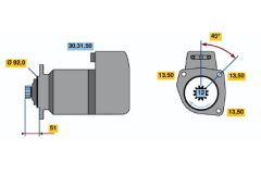 BOSCH 0001416061 — Electromotor