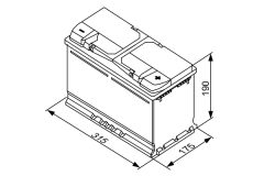 BOSCH 0092S40110 — Стартерный аккумулятор