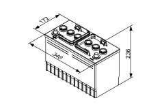 BOSCH 0092T30350 — Baterie de pornire