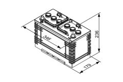 BOSCH 0092T30370 — Baterie de pornire