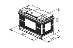BOSCH 0092T30500 — Стартерный аккумулятор
