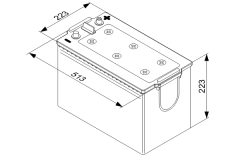 BOSCH 0092T40770 — Стартерный аккумулятор