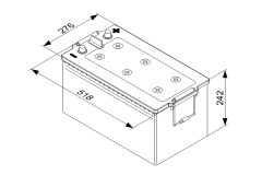 BOSCH 0092T50800 — Baterie de pornire