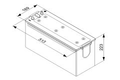 BOSCH 0092T50750 — Baterie de pornire