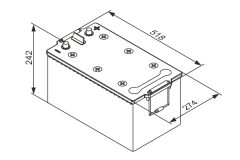 BOSCH 0092TA0800 — Baterie de pornire