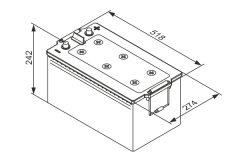 BOSCH 0092TE0888 — Baterie de pornire