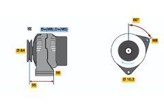 BOSCH 0120335007 — Alternator