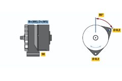 BOSCH 0120339536 — Alternator