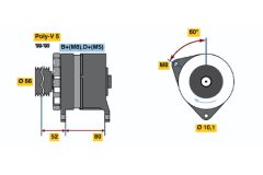 BOSCH 0120468108 — Alternator