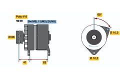 BOSCH 0120468128 — Alternator