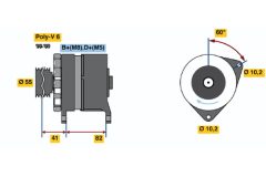 BOSCH 0120468134 — Alternator