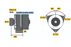 BOSCH 0120468145 — Генератор