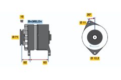 BOSCH 0986035020 — Alternator