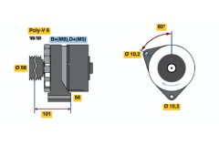 BOSCH 0120469928 — Alternator