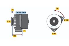 BOSCH 0120469997 — Alternator