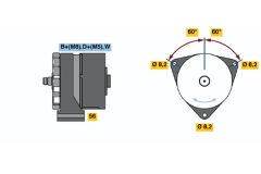 BOSCH 0120488233 — Alternator