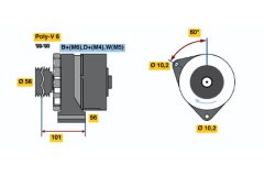 BOSCH 0120488136 — Генератор