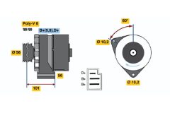 BOSCH 0120489324 — Alternator
