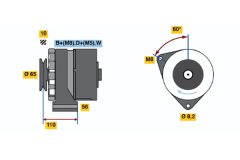 BOSCH 0986034240 — Генератор
