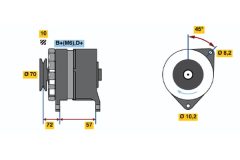 BOSCH 0120489394 — Генератор