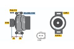 BOSCH 0121715006 — Alternator