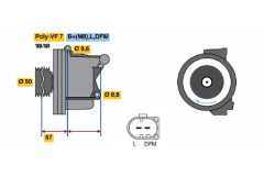 BOSCH 01220AA1P0 — Alternator