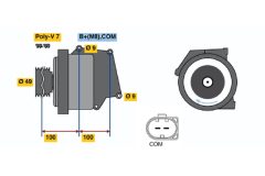 BOSCH 01220AA2C0 — Генератор