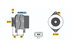 BOSCH 0123115011 — Генератор
