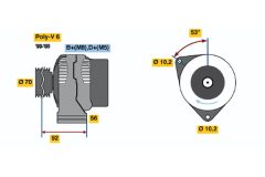 BOSCH 0123310012 — Alternator