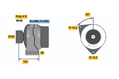 BOSCH 0123310011 — Alternator