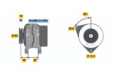 BOSCH 0123315500 — Alternator