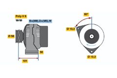 BOSCH 0123320045 — Alternator
