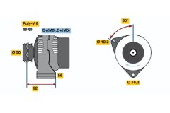 BOSCH 0123510079 — Alternator