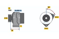 BOSCH 0123500005 — Alternator