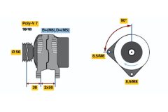 BOSCH 0123510037 — Генератор