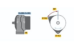 BOSCH 0986043130 — Alternator