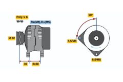 BOSCH 0123510095 — Alternator