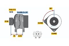 BOSCH 0123515028 — Генератор