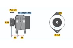 BOSCH 0124225046 — Alternator