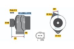 BOSCH 0124225010 — Alternator