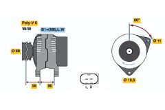 BOSCH 0124320002 — Alternator