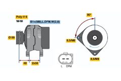 BOSCH 0124325022 — Генератор
