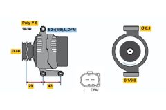 BOSCH 0124325157 — Генератор