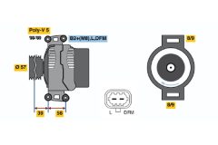 BOSCH 0124415025 — Alternator