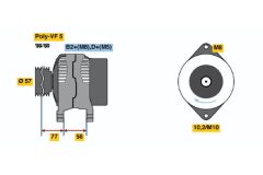 BOSCH 0986048240 — Генератор